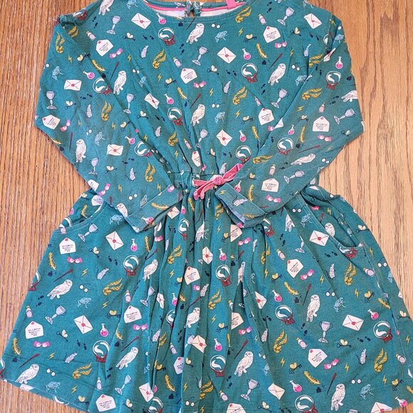 Mini Boden Harry Potter Charms/spell dress.Size 5-6.